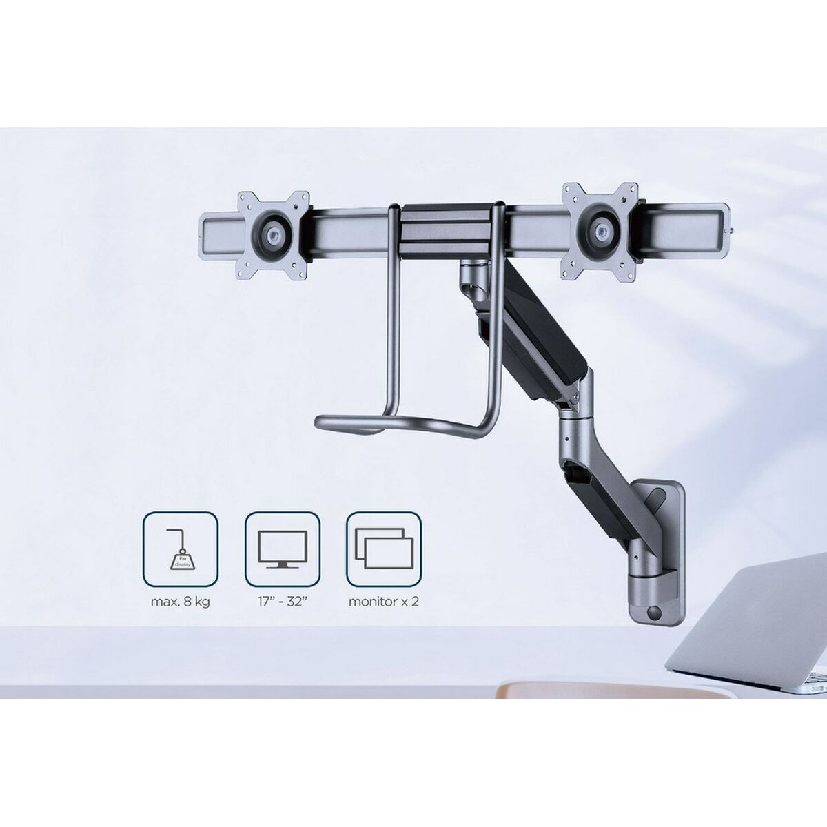 Soporte de Pared GEMBIRD MA-WA2-02 17" 32"